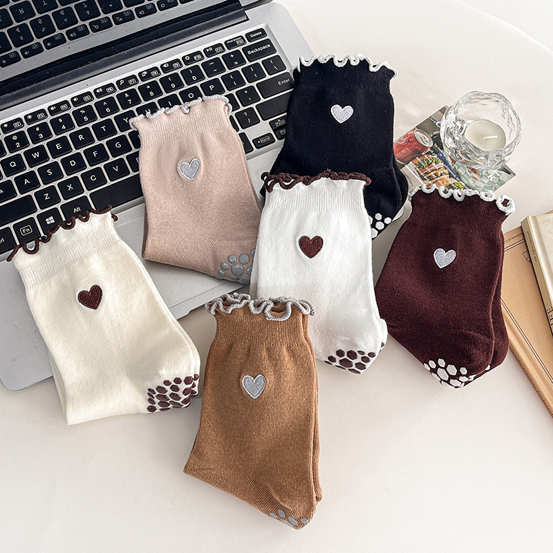 Yoga Socks Women Cotton Heart  - Yoga Mat recension och pris