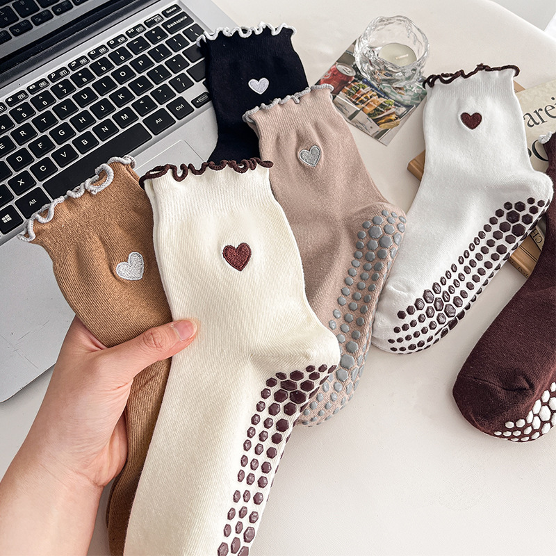 Yoga Socks Women Cotton Heart  - Yoga Mat recension och pris