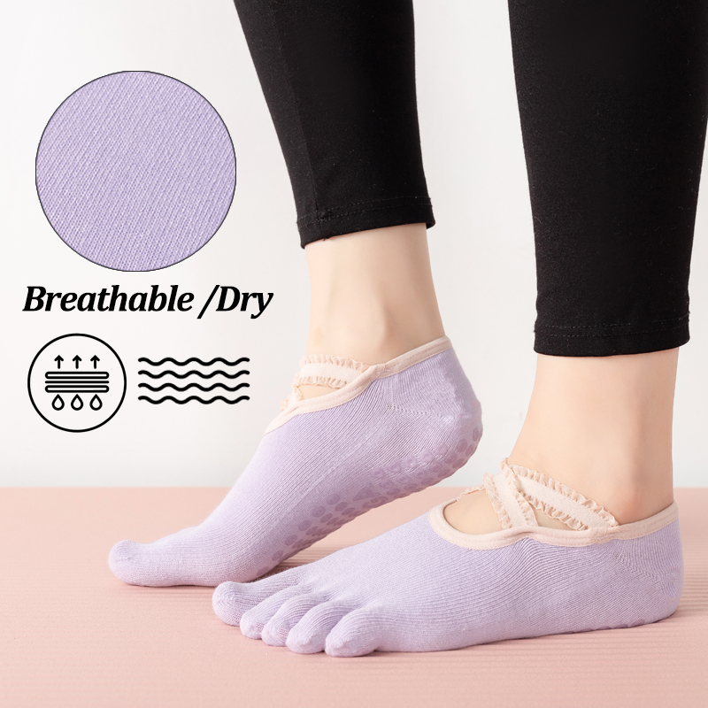 Ladies Non-Slip Pilates Socks  - Yoga Mat recension och pris