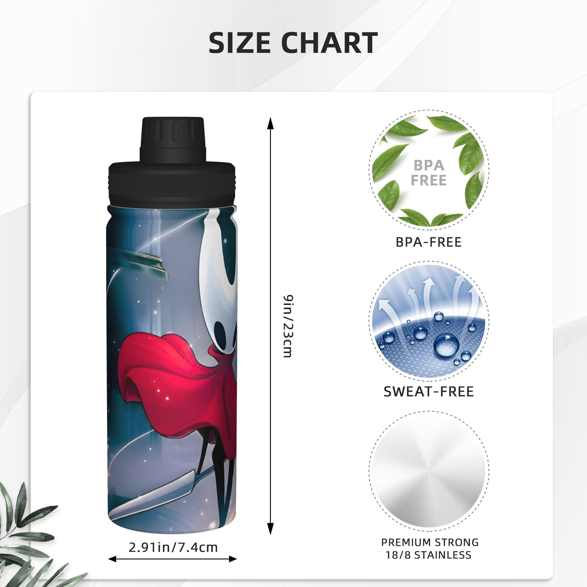 Hollow Knights Silksongs 18OZ  - Sports Water Bottle Insulated recension och pris